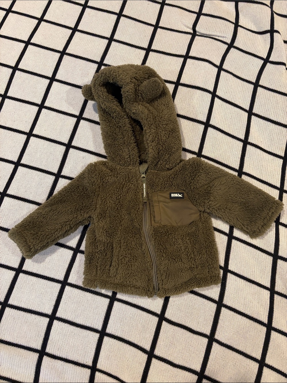 Eddie Bauer Sherpa Baby Hoodie with Bear Ears